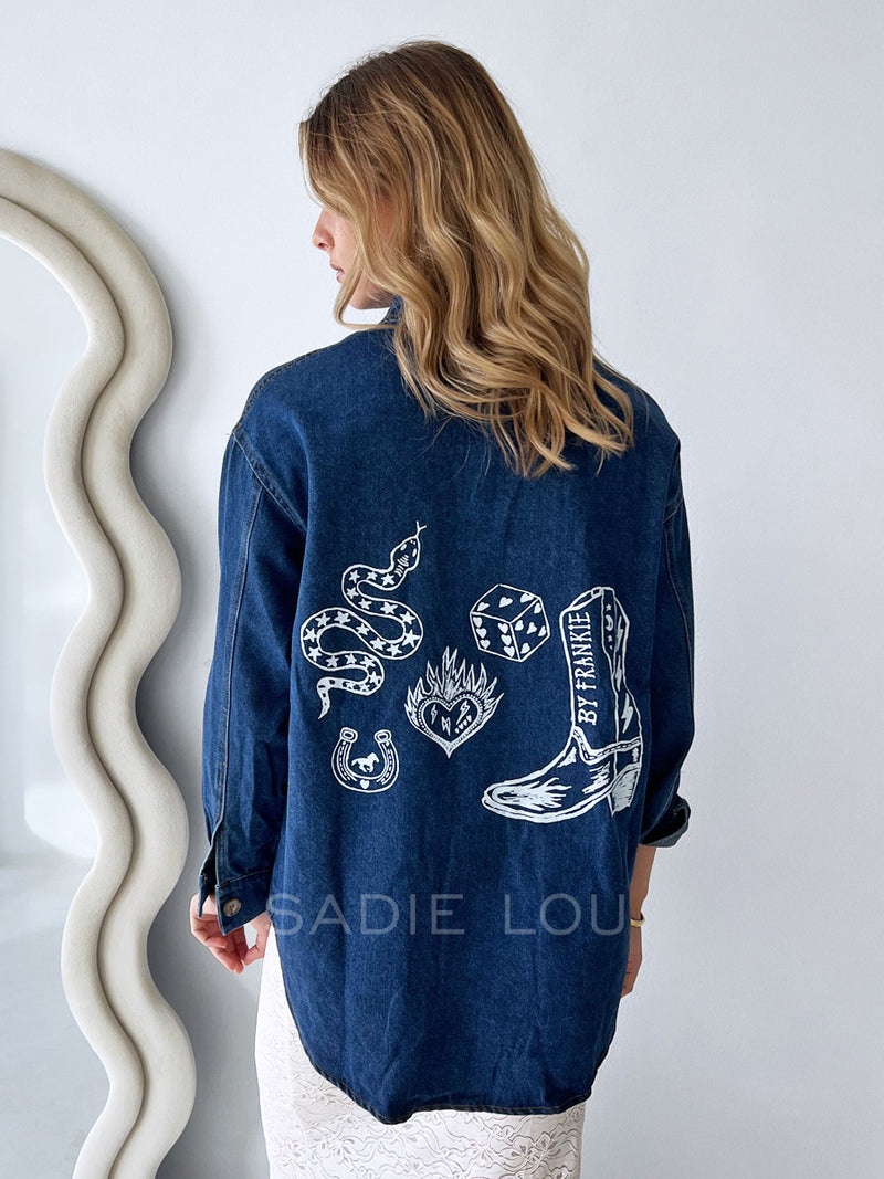 By Frankie / Wild Luck Jacket - Dark Denim