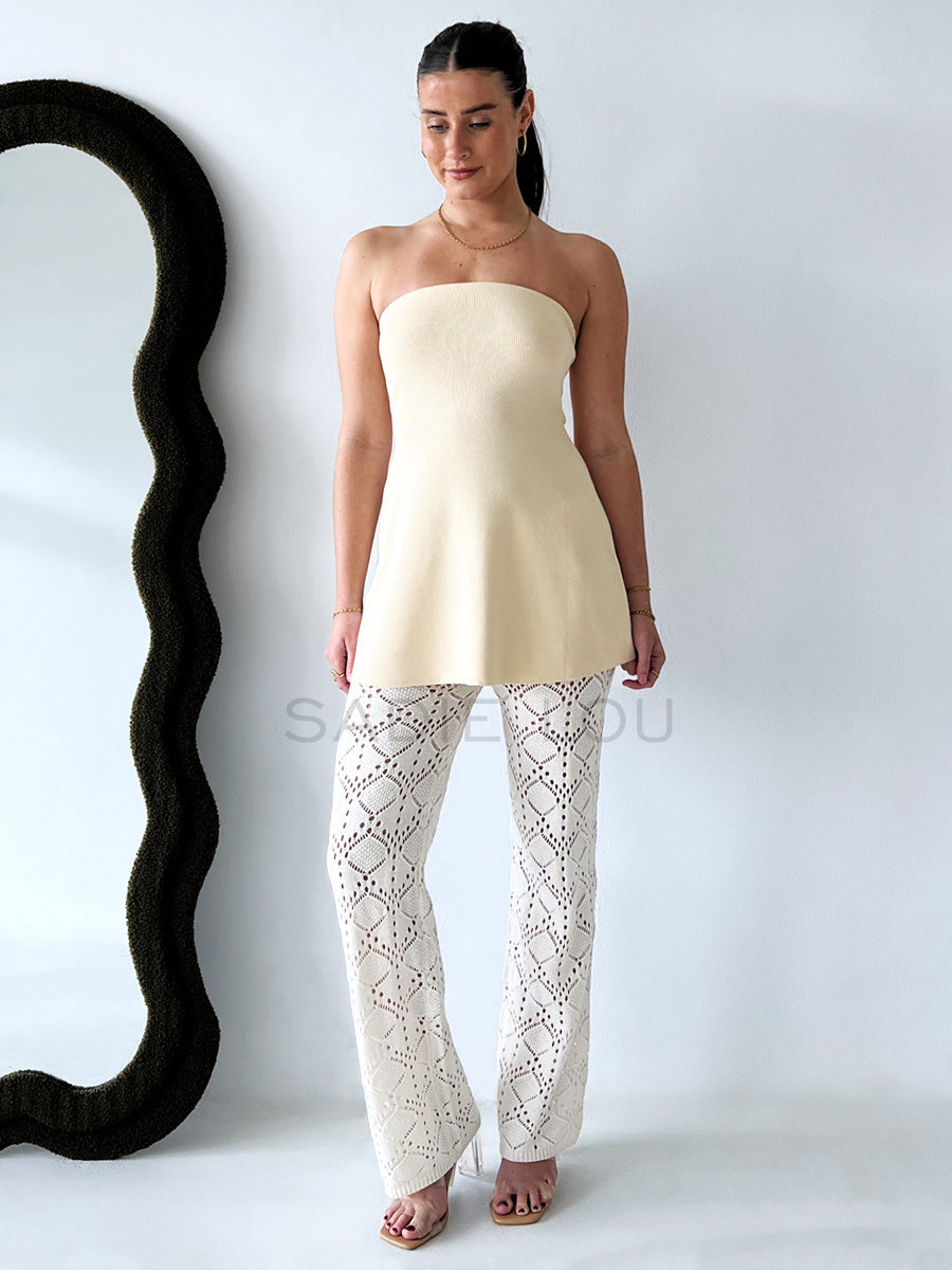 By Frankie / Naya Tube Top - Beige
