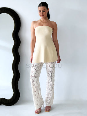 By Frankie / Naya Tube Top - Beige