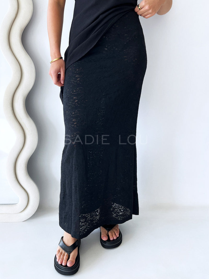 By Frankie / Deb Lace Skirt - Black