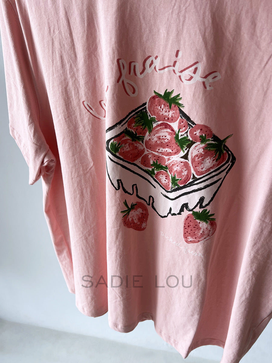 Cartel & Willow / Jeana Tee - Powder Pink
