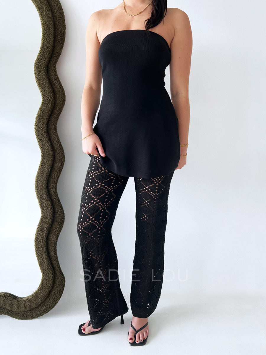 By Frankie / Naya Tube Top -Black