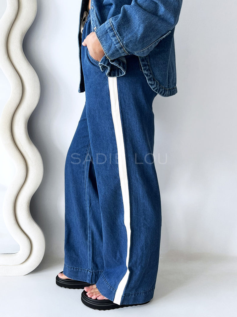 Varella Racer Pant - Dark Denim