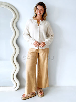 Little Lies / Olivia Cardigan - Beige