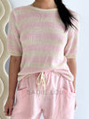 Little Lies / Luxe Linen Pant - Powder Pink
