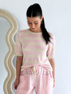 Little Lies / Luxe Linen Pant - Powder Pink
