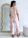 Little Lies / Luxe Linen Pant - Powder Pink