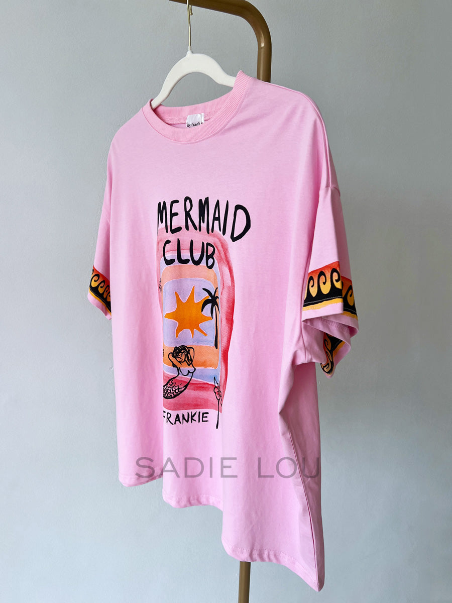 By Frankie / Mermaid Club Pink Tee