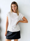 Rhea Leather Skirt - Black