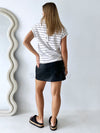 Rhea Leather Skirt - Black