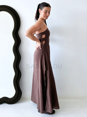 By Frankie / Tillie Maxi Dress - Choc