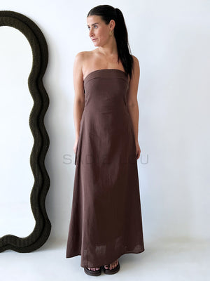By Frankie / Tillie Maxi Dress - Choc