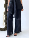 By Frankie / Romy Tube Tie Pant Set - Black