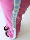 By Frankie / Racer Heart Pant - Pink/Blue