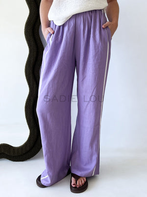 Near The Sea / Racer Pant - Lilac