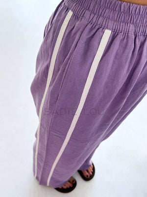 Near The Sea / Racer Pant - Lilac