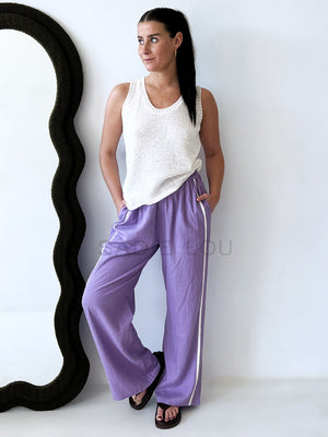 Near The Sea / Racer Pant - Lilac