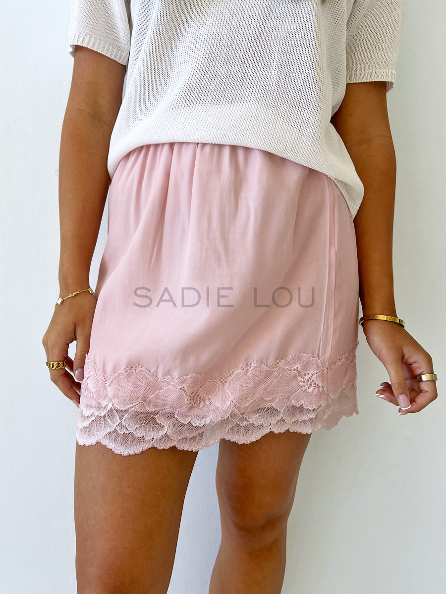 By Frankie / Lacey Skirt - Pink