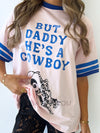 By Frankie / He's A Cowboy Tee - Pink