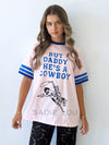 By Frankie / He's A Cowboy Tee - Pink