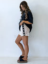 By Frankie / Star Gazer Lace Shorts - White