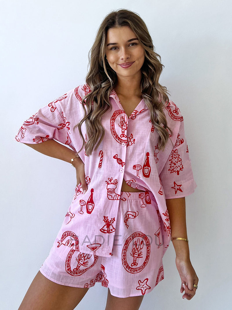 By Frankie / Hollie Short Set - Pink