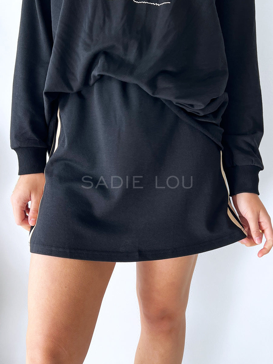 By Frankie / Rodeo Track Skirt - Black