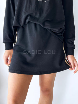 By Frankie / Rodeo Track Skirt - Black