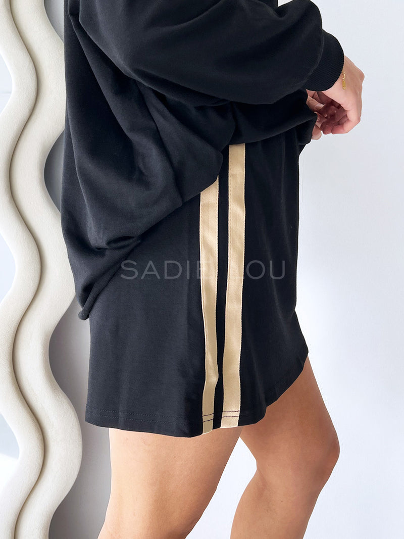 By Frankie / Rodeo Track Skirt - Black