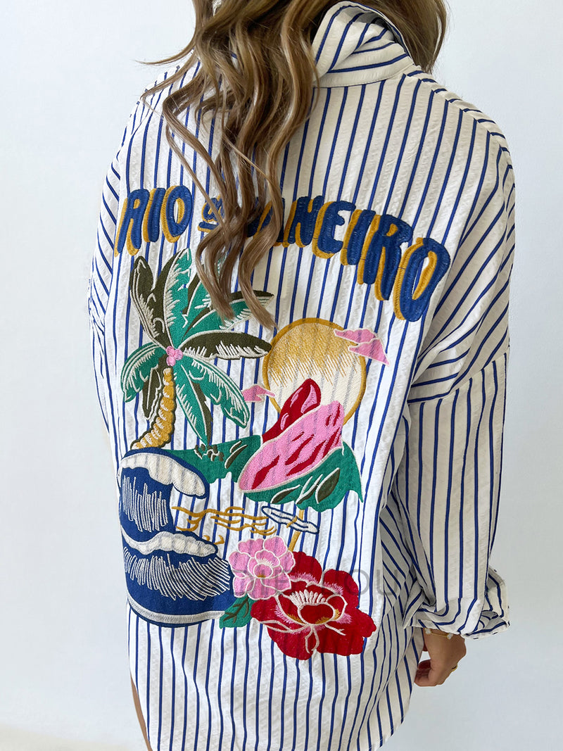 Rio De Janeiro Striped Blouse