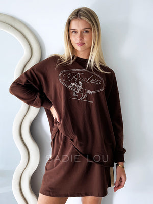 By Frankie / Rodeo Track Skirt - Chocolate