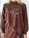By Frankie / Rodeo Track Top - Chocolate