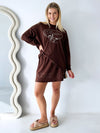 By Frankie / Rodeo Track Top - Chocolate