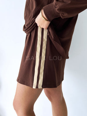 By Frankie / Rodeo Track Top - Chocolate