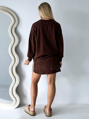 By Frankie / Rodeo Track Top - Chocolate