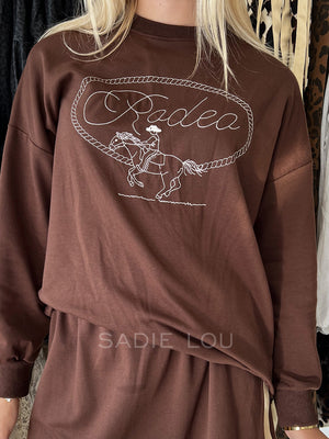 By Frankie / Rodeo Track Top - Chocolate