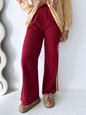 By Frankie / Racer Heart Pant - Shiraz