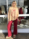 By Frankie / Racer Heart Pant - Shiraz