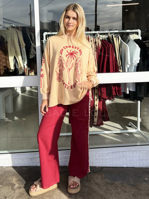By Frankie / Racer Heart Pant - Shiraz
