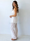 By Frankie / Kianna Lace Pant Set - White