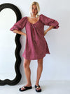 Häll Störe / Effy Dress - Merlot Gingham