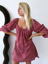 Häll Störe / Effy Dress - Merlot Gingham