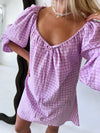 Häll Störe / Effy Dress - Lavender Gingham