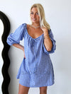 Häll Störe / Effy Dress - Cobalt Gingham