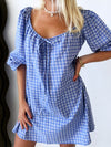 Häll Störe / Effy Dress - Cobalt Gingham