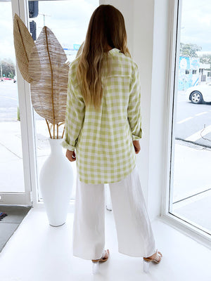 Little Lies // Jude Linen Pant - White