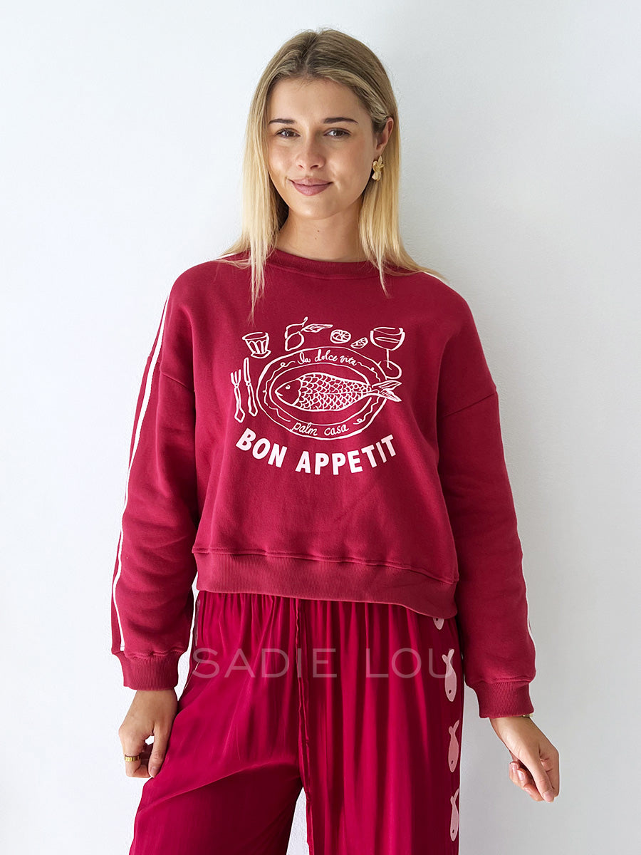Palm Collective / Bon Appetit Fleece Sweater