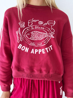 Palm Collective / Bon Appetit Fleece Sweater