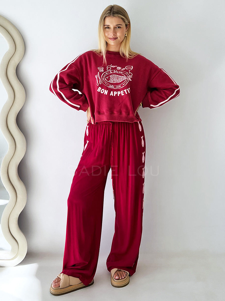 Palm Collective / Bon Appetit Fleece Sweater