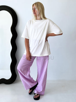 Häll Störe / Bobbi Pant - Gingham Lavender